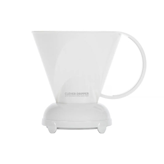 Biały clever dripper zaparzacz do kawy