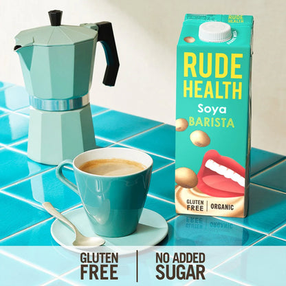 Rude Health Barista Plant-Based Soy Drink 6 x 1L