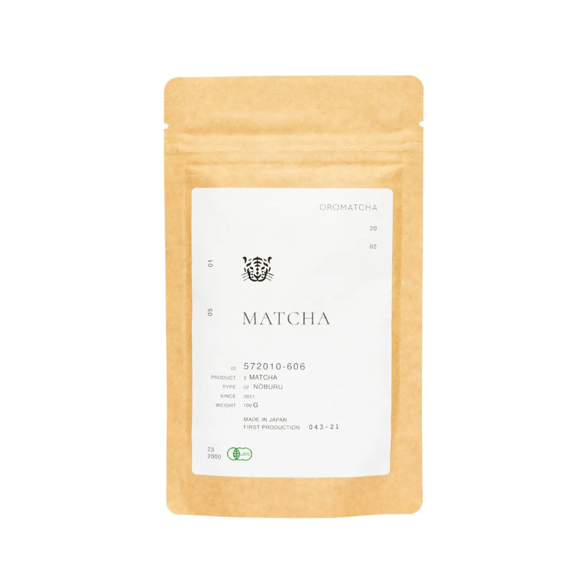 Oromatcha Matcha Noburu 100 g – opakowanie doypack, packshot na białym tle
