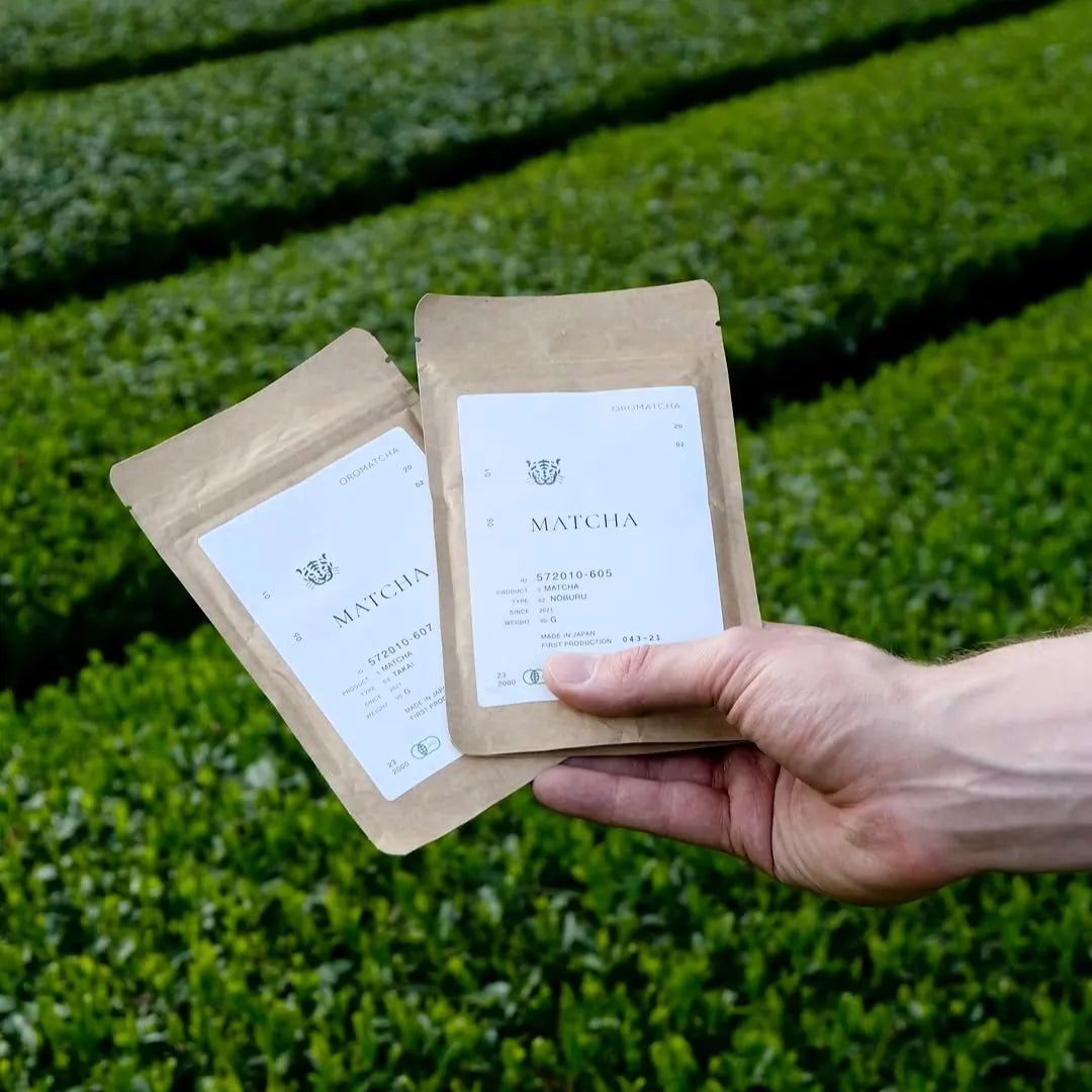 Oromatcha Matcha Noburu – opakowania matchy na plantacji herbaty