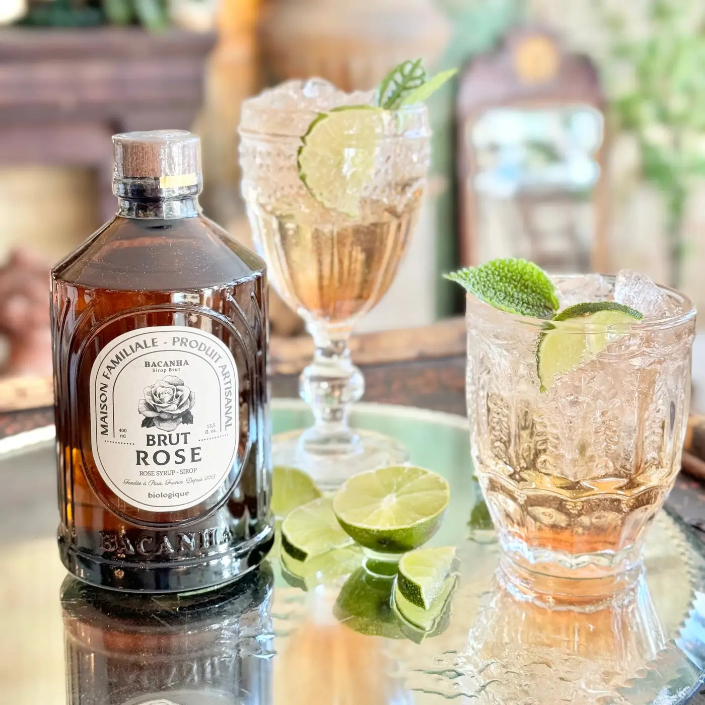 Bio syrop różany Brut Rose 400ml – naturalny syrop do kawy, herbat i deserów