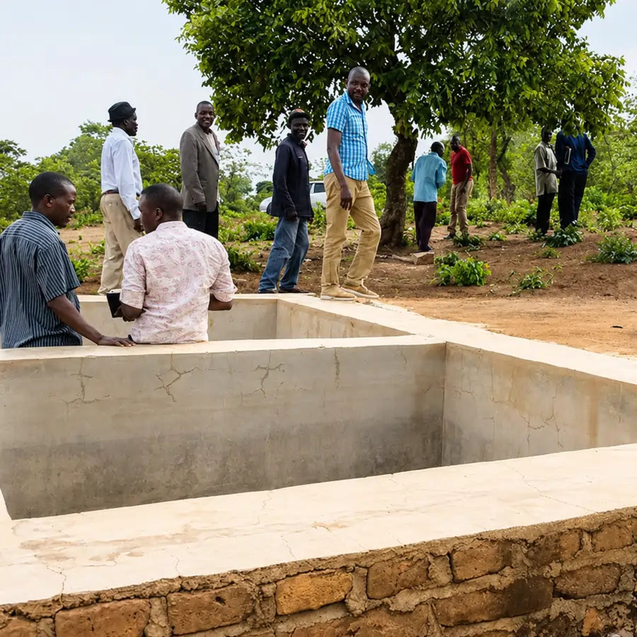 Farmerzy przy stacji obróbki kawy Tanzania Itumpi – miejsce przetwarzania ziaren kawy specialty